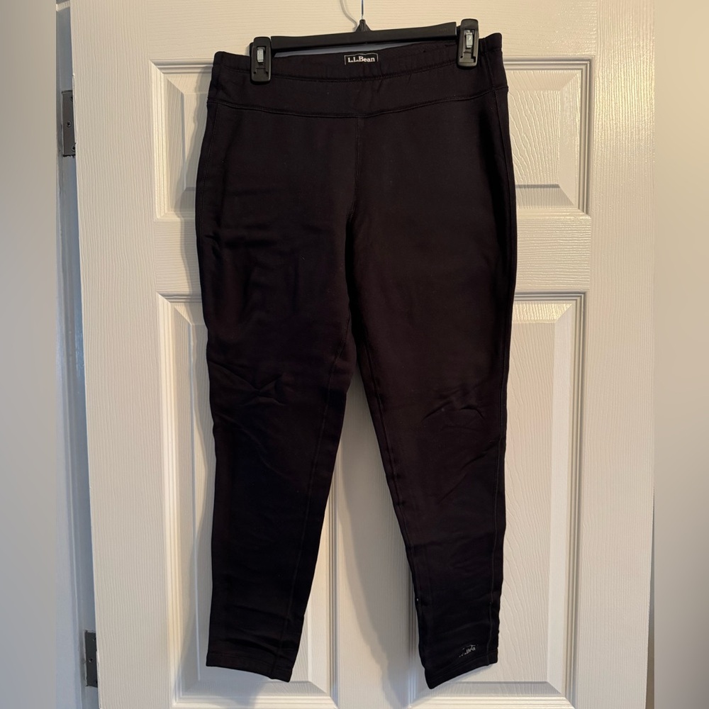 LLBean Primaloft Fleece Lined Leggings - Black